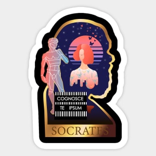 Know thyself Socrates Sticker